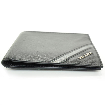 Prada Saffiano Bi-Fold Wallet Black 4 of 7