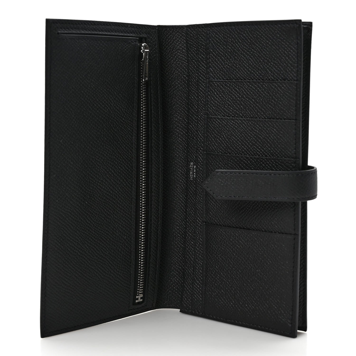 Hermes Epsom Monochrome Bearn Gusset Wallet Black 5 of 7