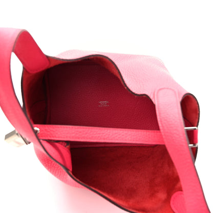 Hermes Taurillon Clemence Picotin Lock 18 PM Rose Extreme 7 of 10