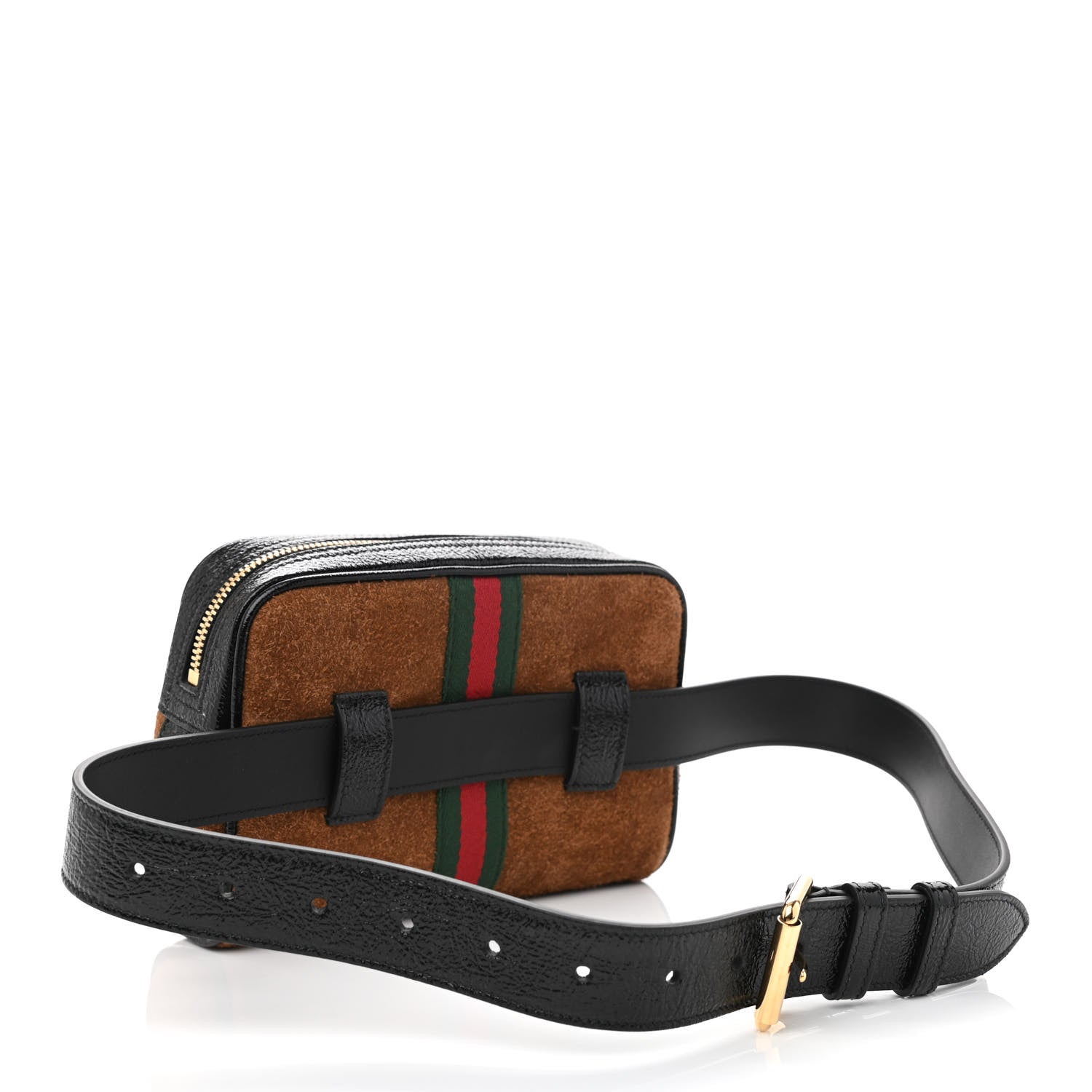 Gucci Suede Small Ophidia Belt Bag 75 30 Brown 3 of 9
