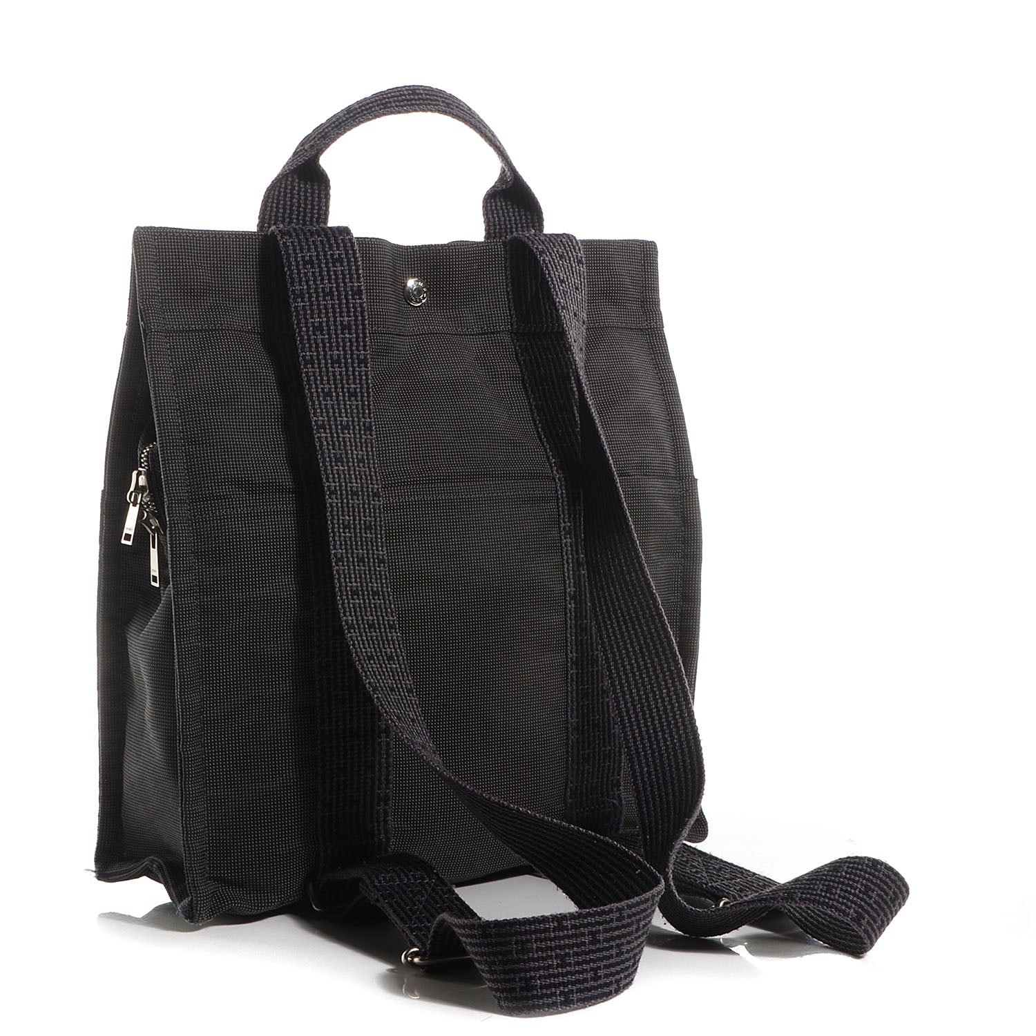 Hermes Canvas Herline Backpack Grey 7 of 13