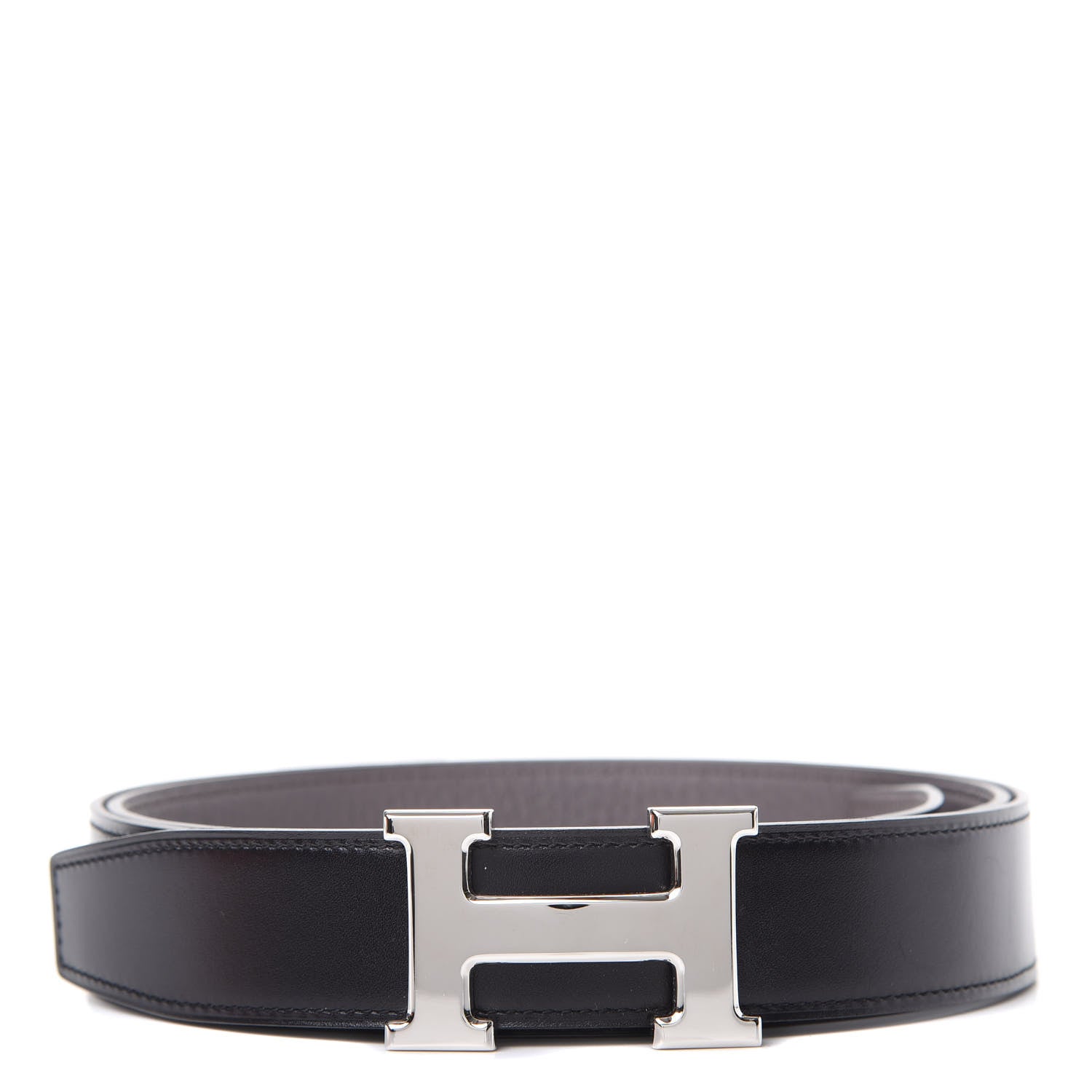 Hermes Box Togo 32mm H Belt 110 Black Etain 1 of 7