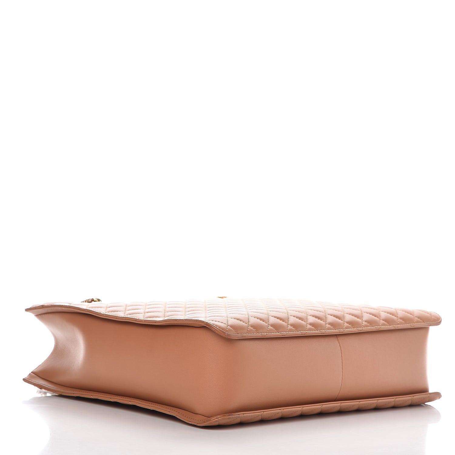 Chanel Calfskin Quilted Large Boy Tote Camel 4 of 14
