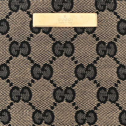 Gucci Monogram Boat Pochette Black Red 8 of 10