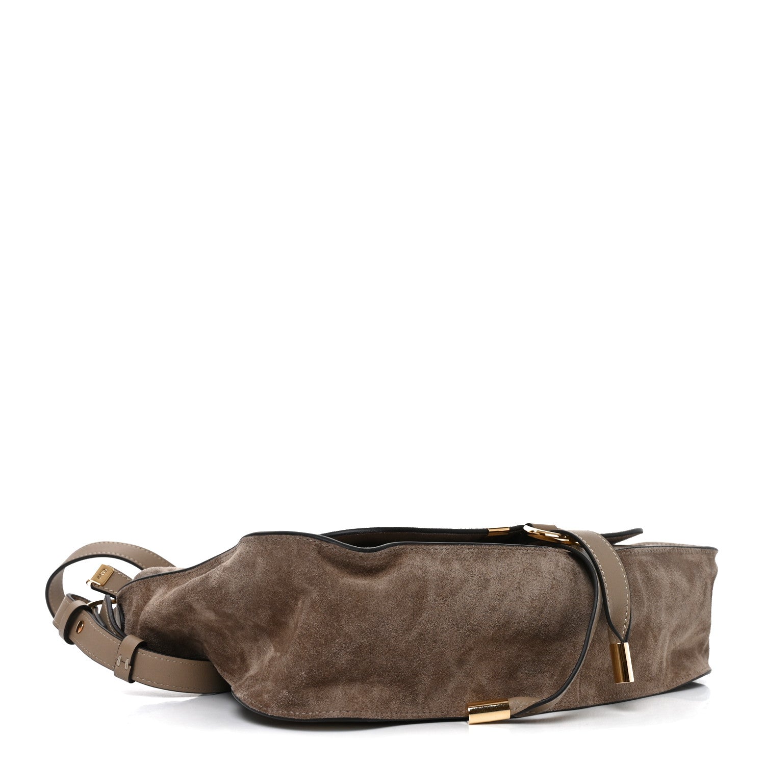 Chloe Suede Calfskin Small Marcie Shoulder Bag Boyish Brown 4 of 10