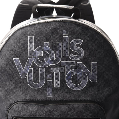 Louis Vuitton Damier Graphite Logo Josh Backpack Grey 8 of 8