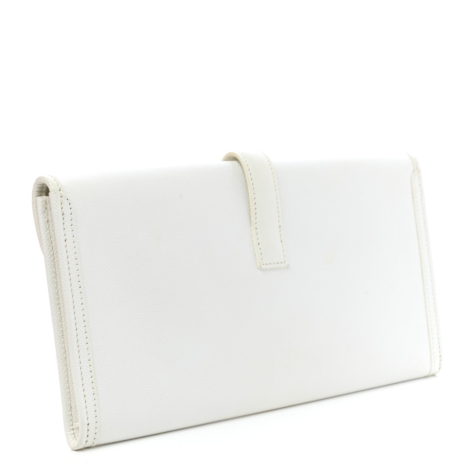 Hermes Epsom Jige Elan 29 Clutch White 3 of 9