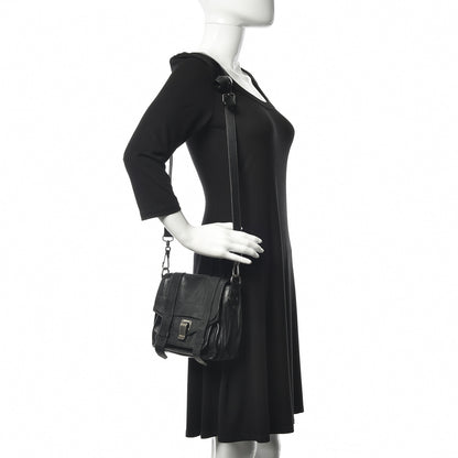 Proenza Schouler Lambskin PS1 Mini Pouch Messenger Black 2 of 16