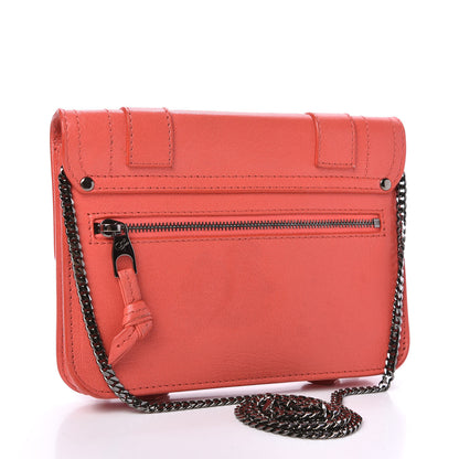 Proenza Schouler Lambskin PS1 Large Chain Wallet Grapefruit 3 of 10