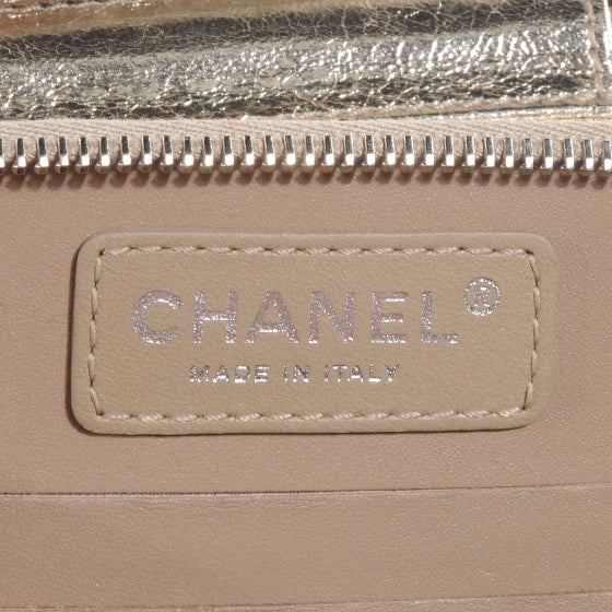 Metallic Calfskin Mini Flap WOC Gold