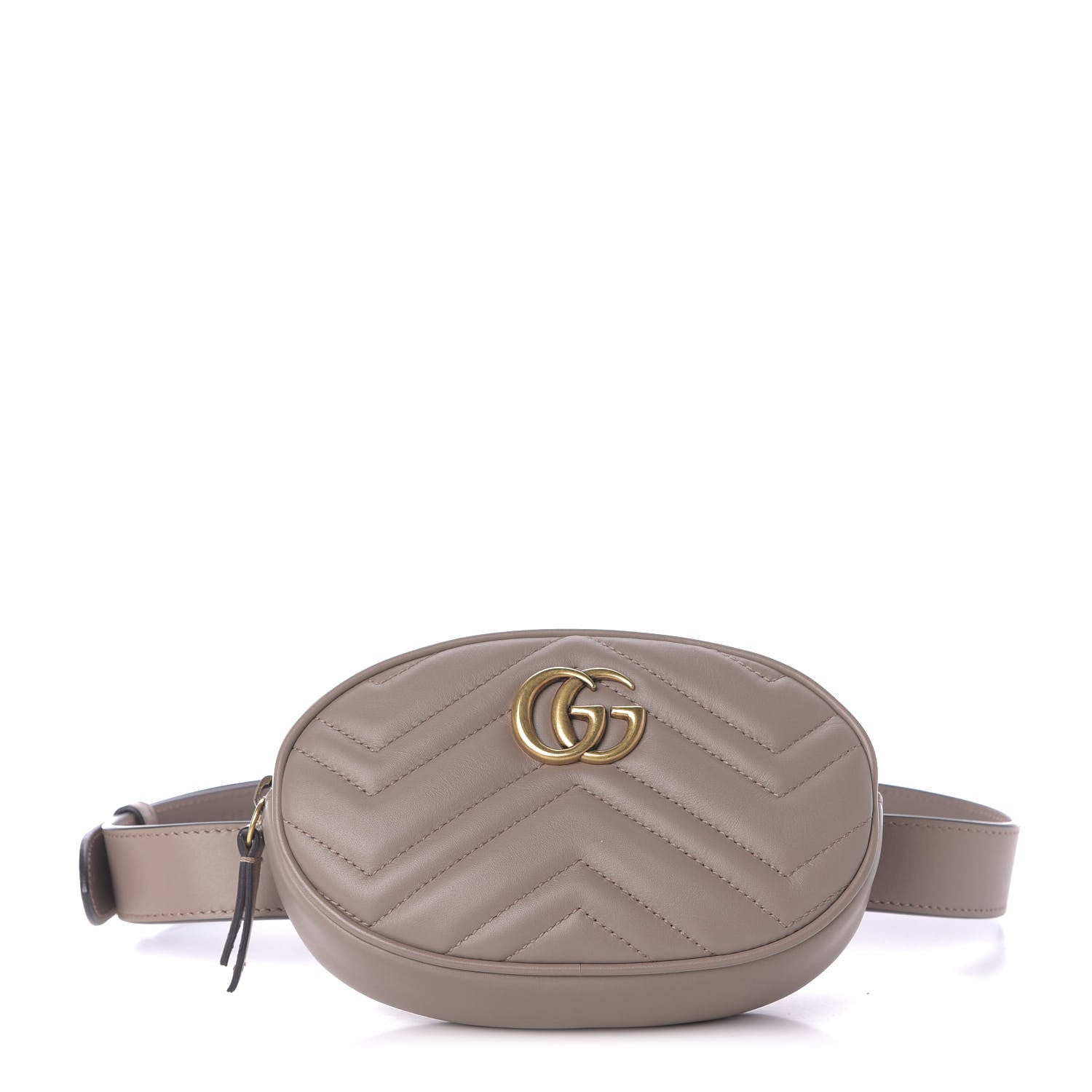 Gucci Calfskin Matelasse GG Marmont Belt Bag 85 34 Porcelain Rose 1 of 10
