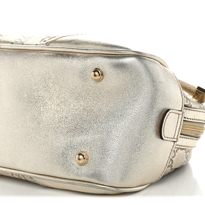 Gucci Guccissima Small Capri Satchel Metallic Gold 10 of 10