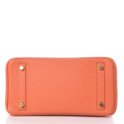 Hermes Togo Birkin 25 Feu 5 of 36