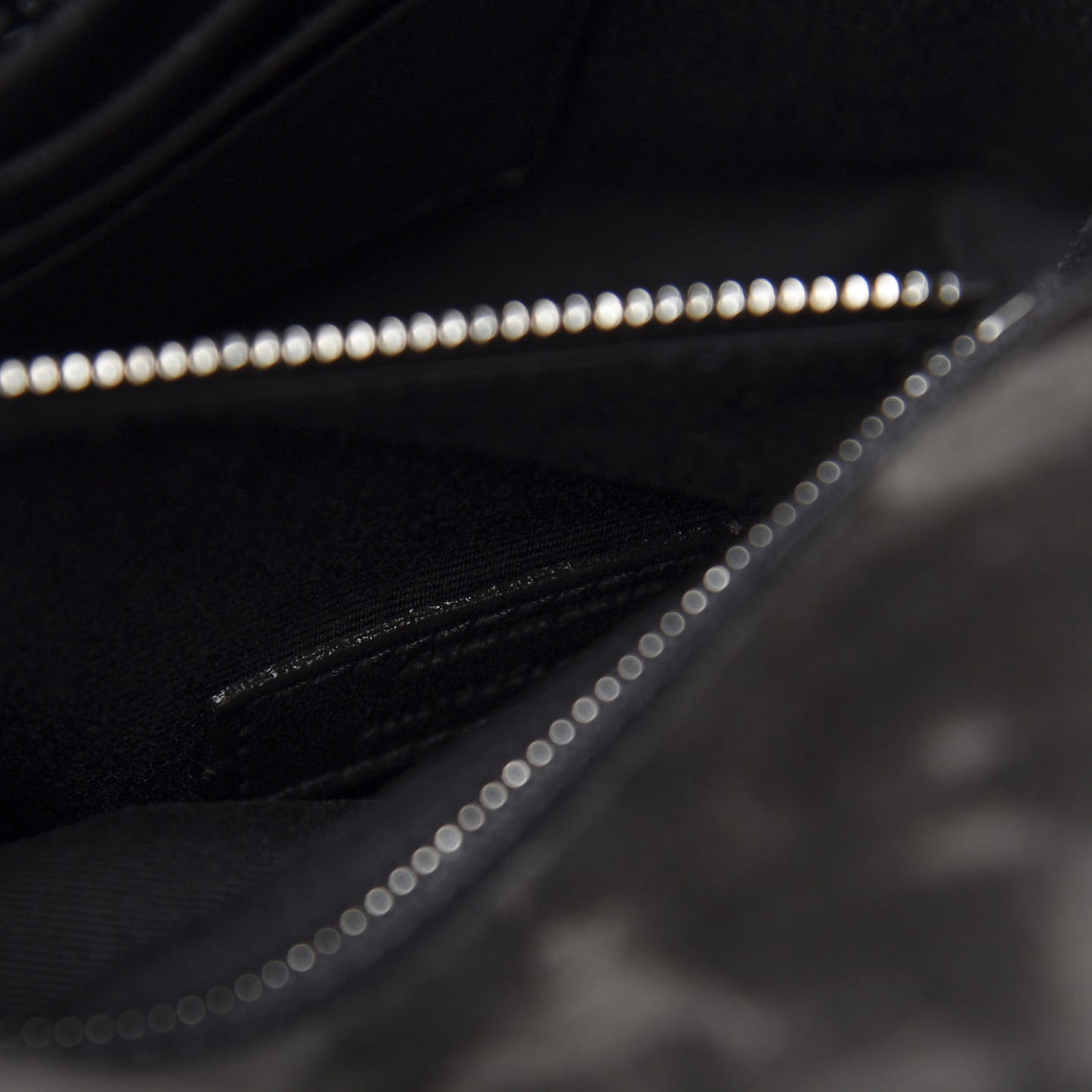 Crocodile Embossed Lambskin Matelasse Monogram Niki Chain Wallet Black