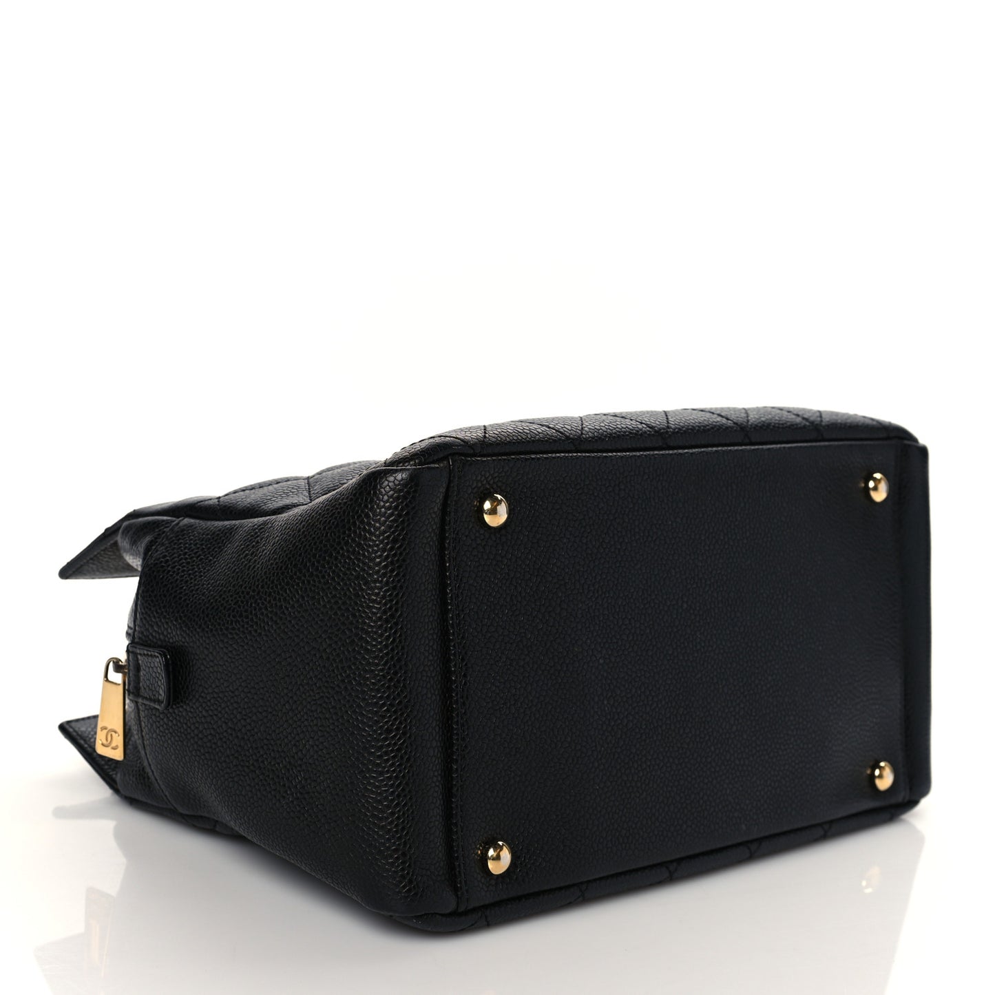 Caviar Quilted Petit Timeless Tote PTT Black