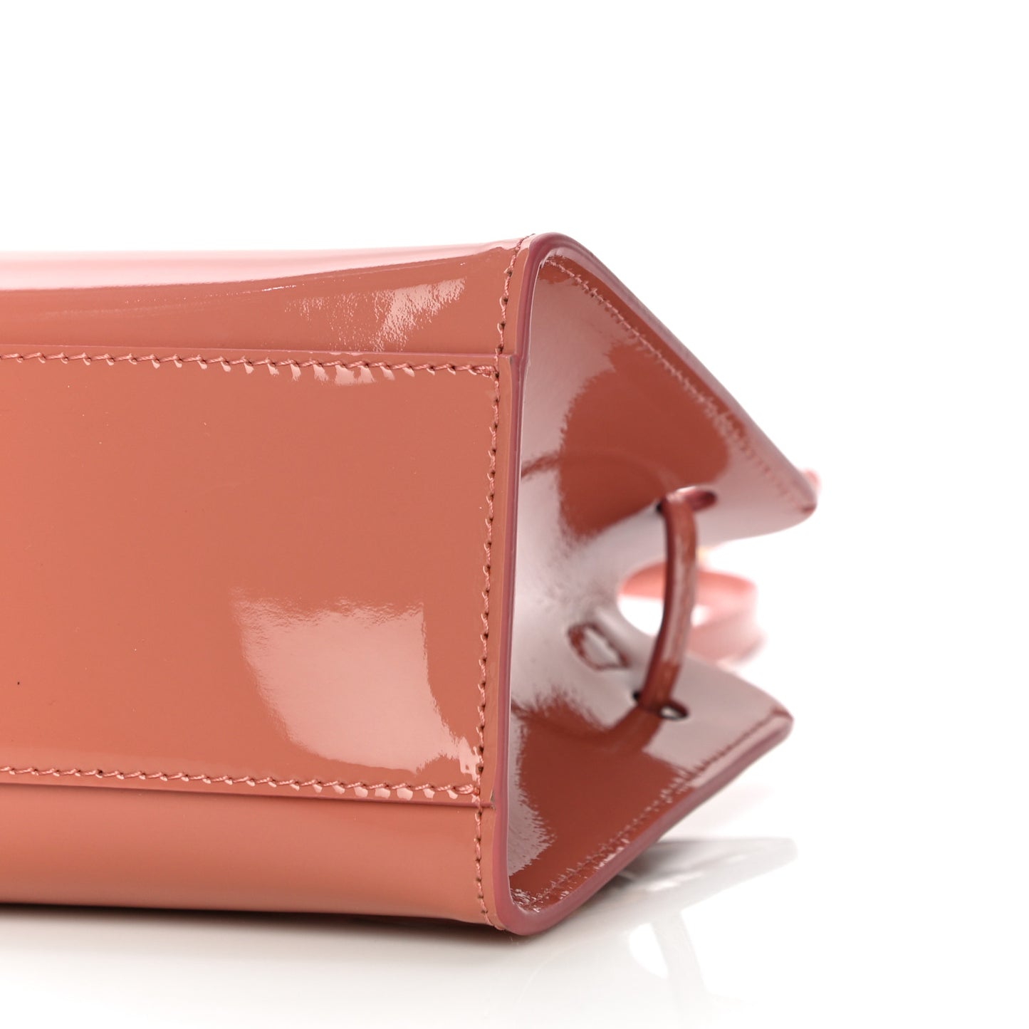 Patent Mini Mini Sun Bag Blush