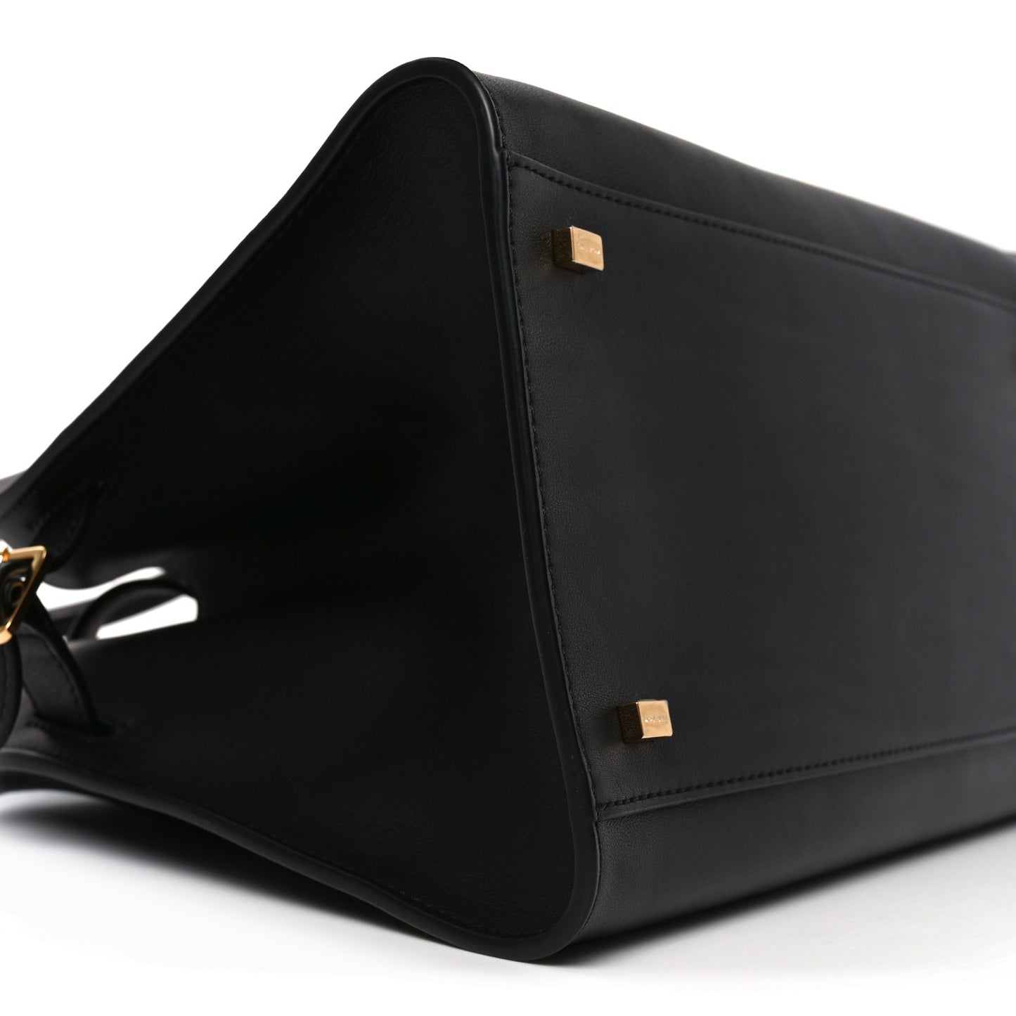 Polished Saddle Calfskin Soft Margaux 12 Black