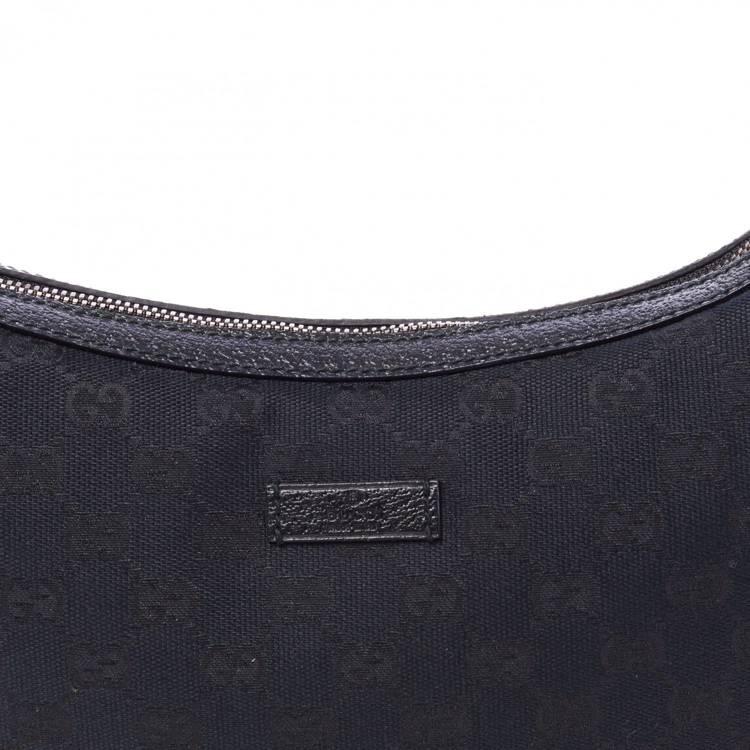 Gucci Monogram Medium Half Moon Hobo Black 8 of 8