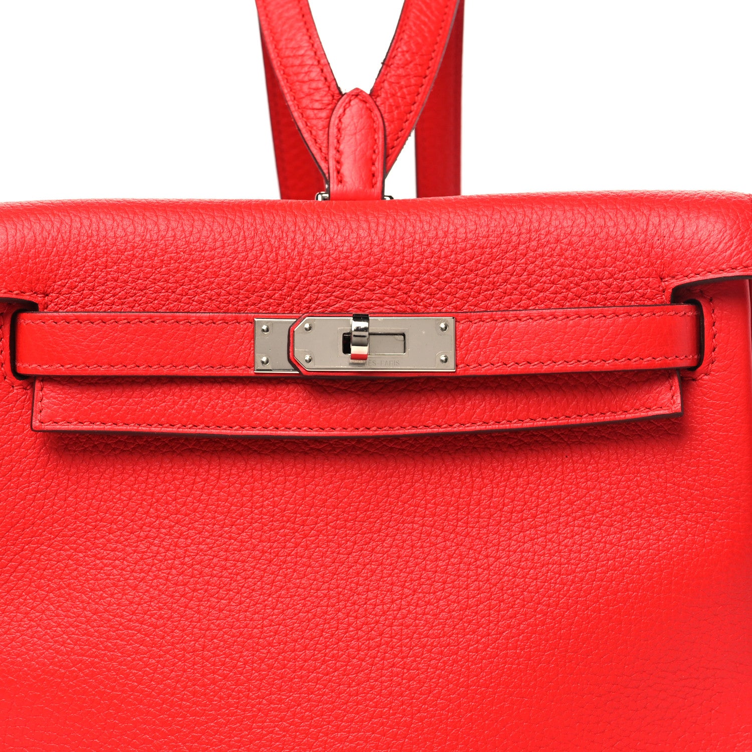 Hermes Taurillon Clemence Kelly Ado Backpack Rouge De Coeur 7 of 10