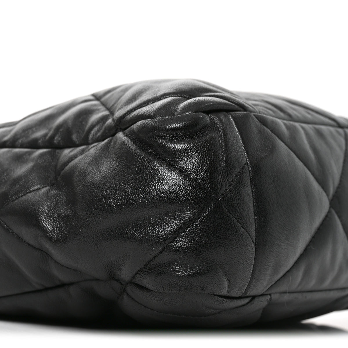 Lambskin Quilted Large Chanel 19 Shopping Tote Black