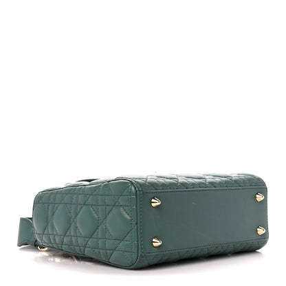 Christian Dior Lambskin Cannage Small My ABCDior Lady Dior Dark Green 4 of 11