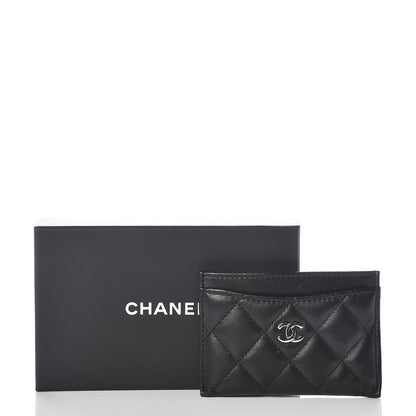 Chanel Lambskin Quilted Card Holder Black 9 of 9