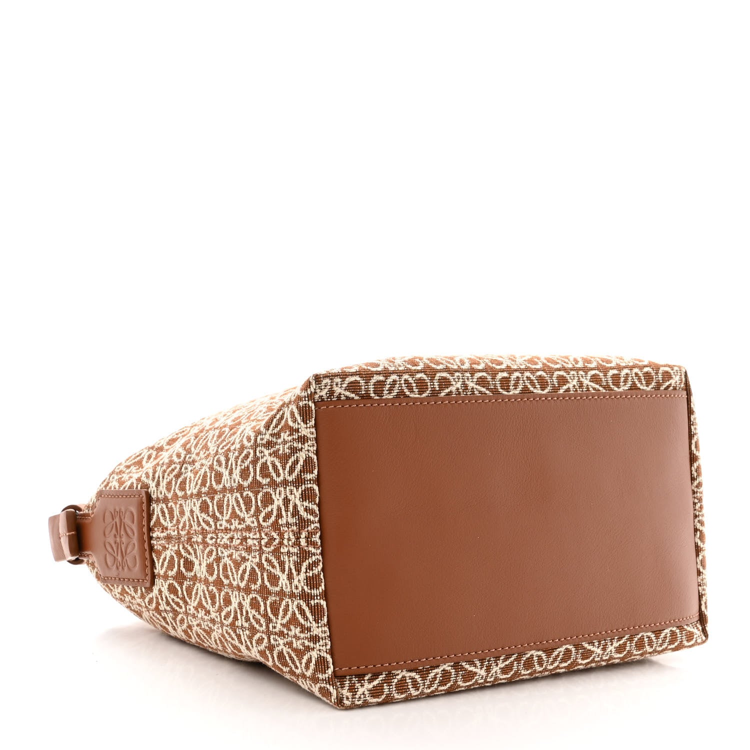 Loewe Jacquard Anagram Calfskin Small Cubi Bag Tan Pecan 4 of 10