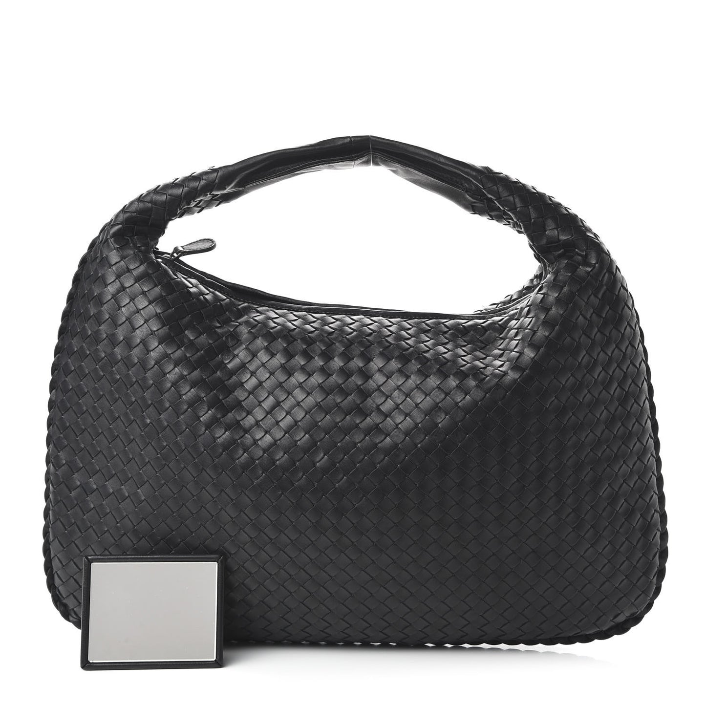 Nappa Intrecciato Large Veneta Hobo Black
