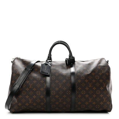 Louis Vuitton Monogram Macassar Keepall Bandouliere 55 1 of 10