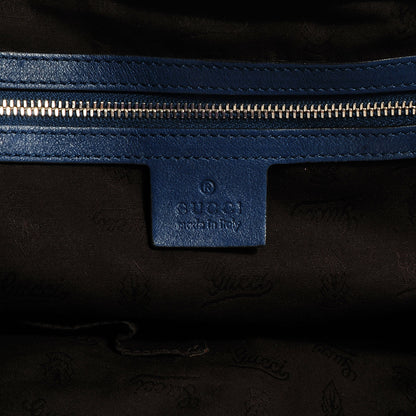 Gucci Guccissima Medium Icon Bit Tote Blue 6 of 7
