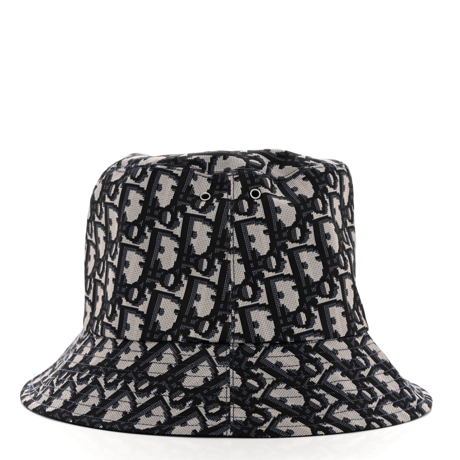 Christian Dior Oblique Reversible Teddy-D Brim Bucket Hat Blue 6 of 13