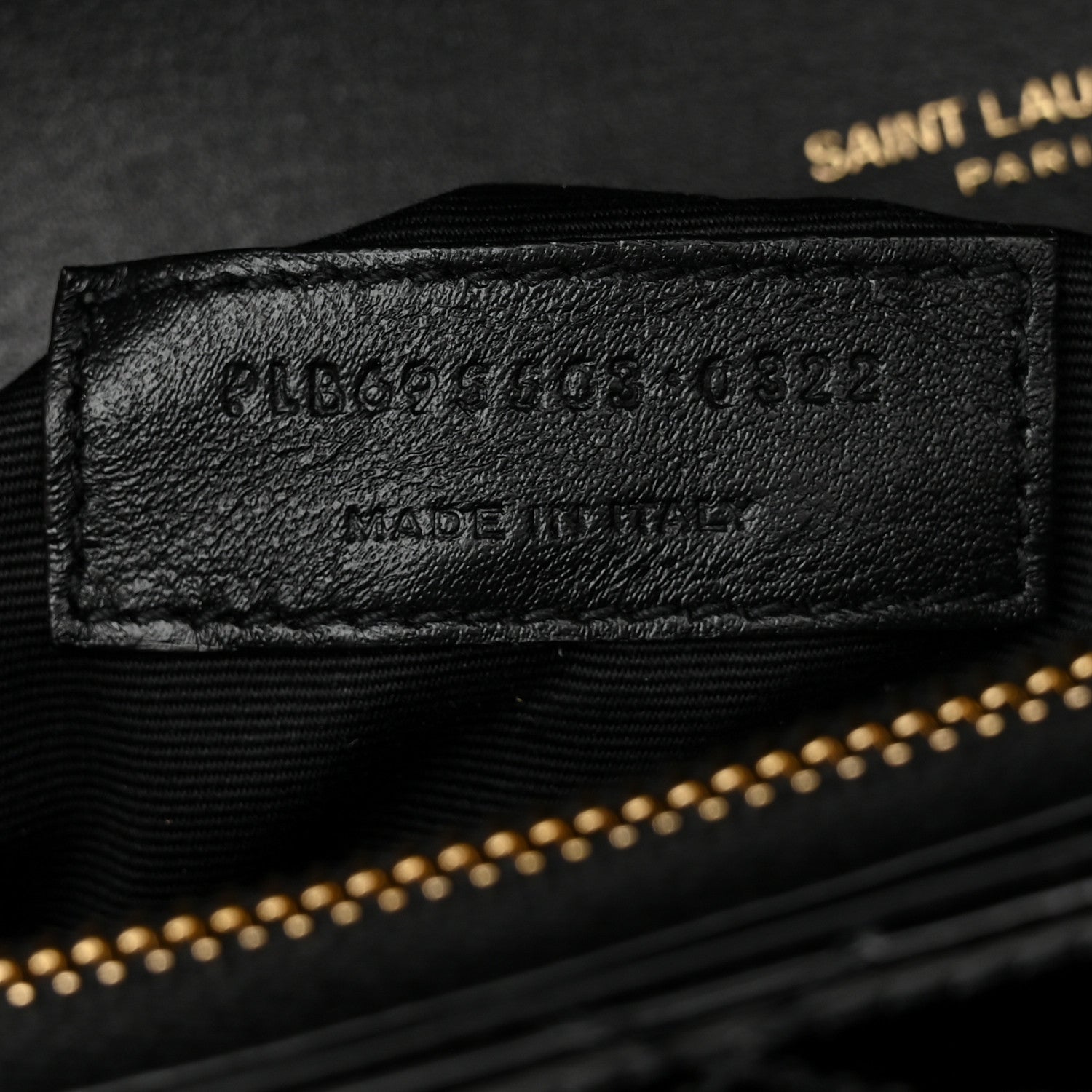 Saint Laurent Calfskin Quilted Lacquered Gaby Satchel Black 8 of 12