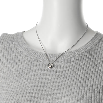 David Yurman Sterling Silver Diamond 7mm Infinity Pendant Necklace 2 of 4