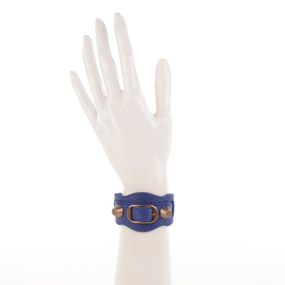 Balenciaga Agneau Arena Giant 12 Rose Gold Hardware Bracelet S Bleu Lavande 2 of 6