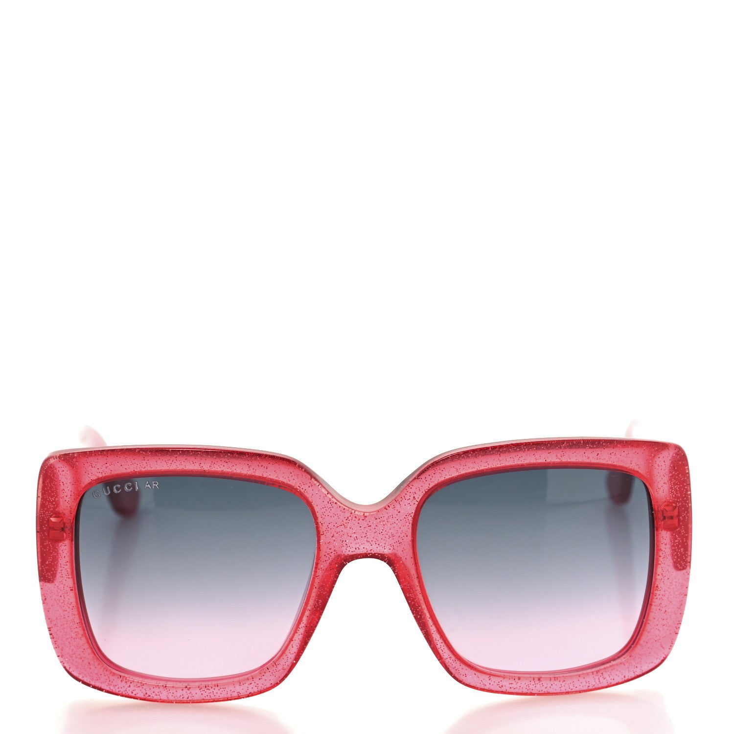 Gucci Acetate Square Frame Glitter GG0141S Sunglasses Pink 2 of 8