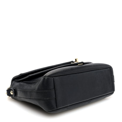 Chanel Sheepskin Chevron Quilted Mini Double Chevron Flap Black 4 of 10