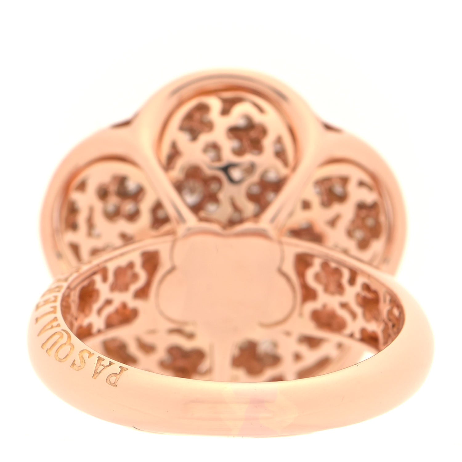 Pasquale Bruni 18K Rose Gold Champagne Diamond Bon Ton Ring 57 8 3 of 6