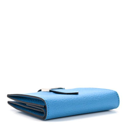 Hermes Chevre Mysore Mini Bearn Wallet Bleu Frida 7 of 22