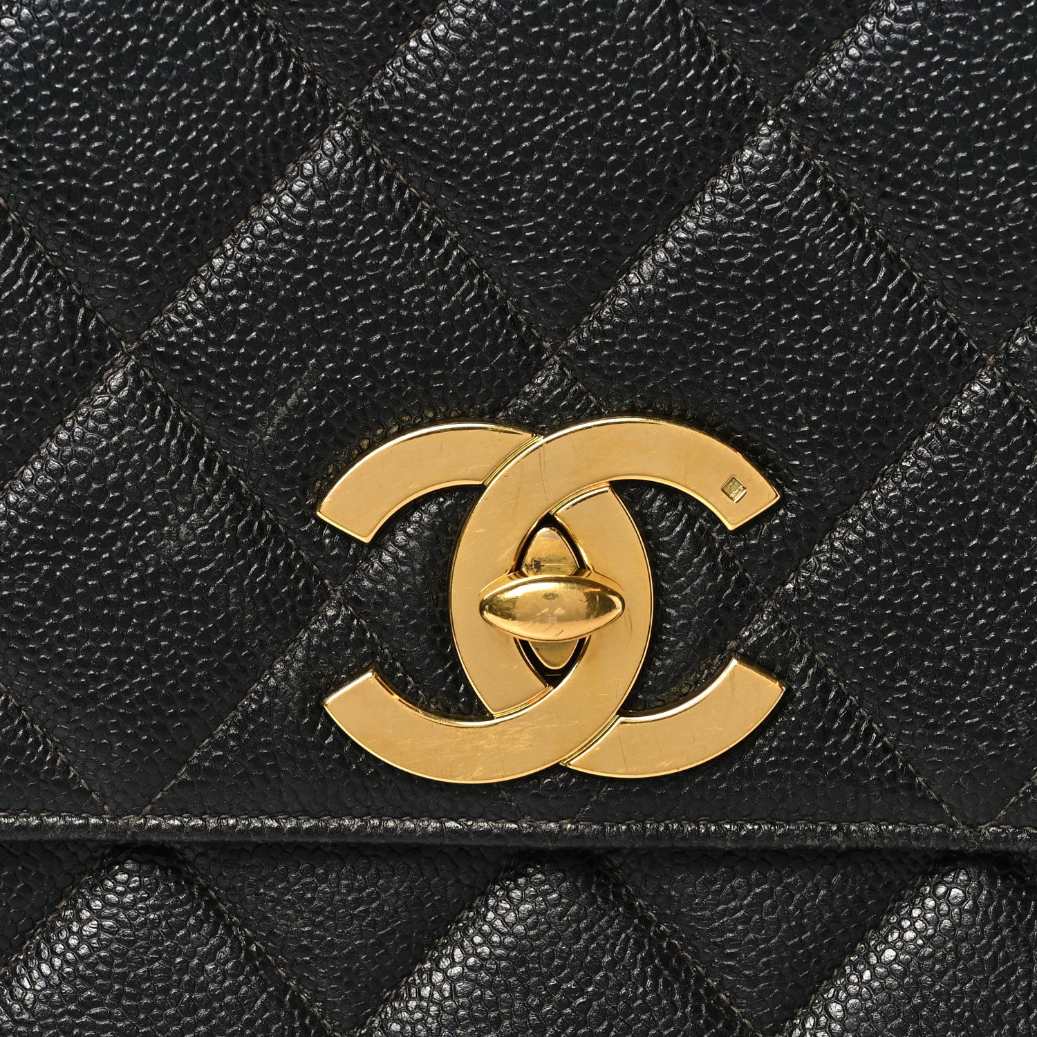 Chanel Caviar Quilted XL Single Flap Black 9 of 12