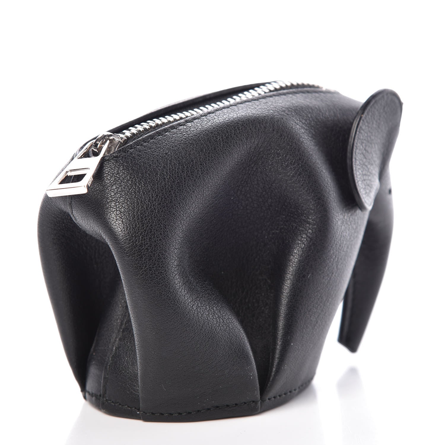 Loewe Calfskin Elephant Coin Purse Black 3 of 6