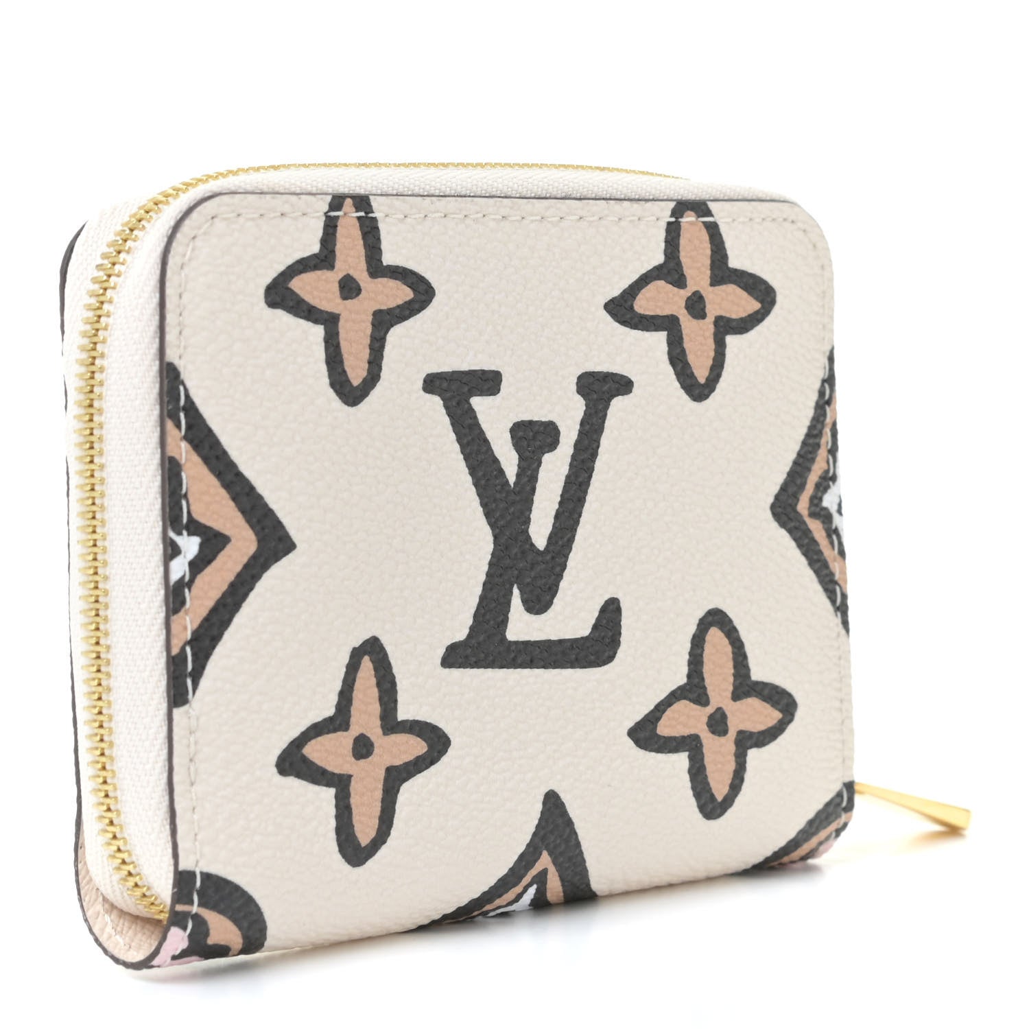 Louis Vuitton Monogram Giant Wild At Heart Zippy Coin Purse Creme 2 of 9