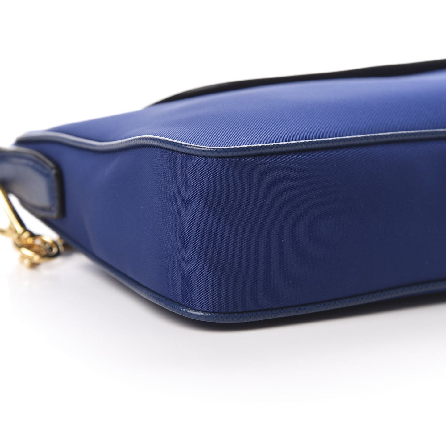 Tessuto Nylon Saffiano Crossbody Bag Bluette