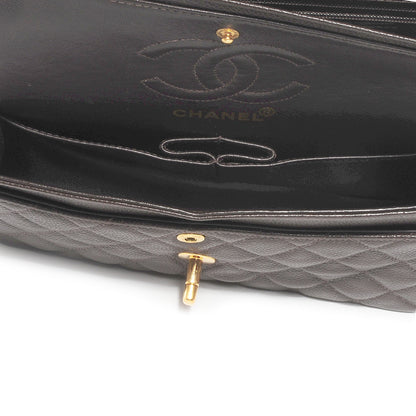 Chanel Caviar Quilted Small Double Flap Dark Brown 8 of 8