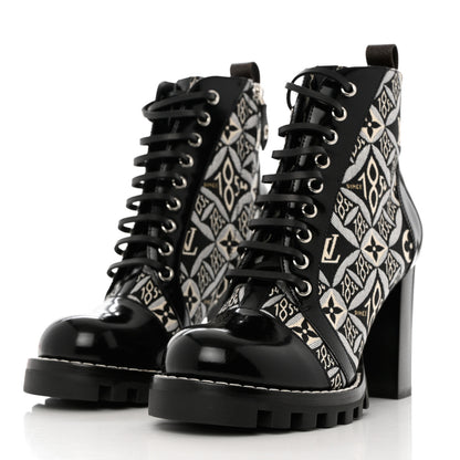 Louis Vuitton Since 1854 Star Trail Ankle Boots 38.5 Black 3 of 8