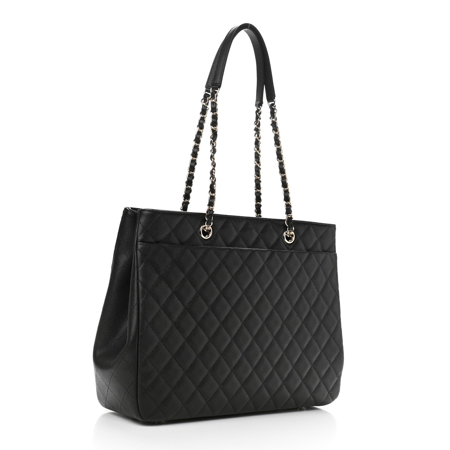 Chanel Caviar Quilted Large Shopping Tote Black 3 of 11