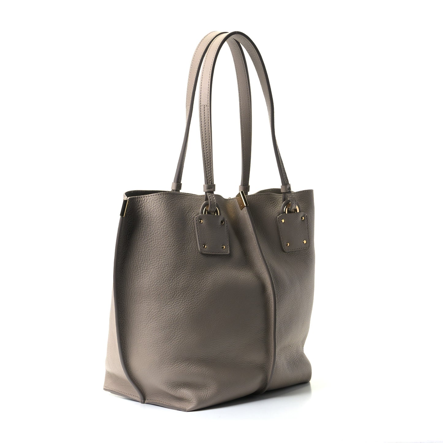 Smooth Calfskin Medium Vick Tote Motty Grey