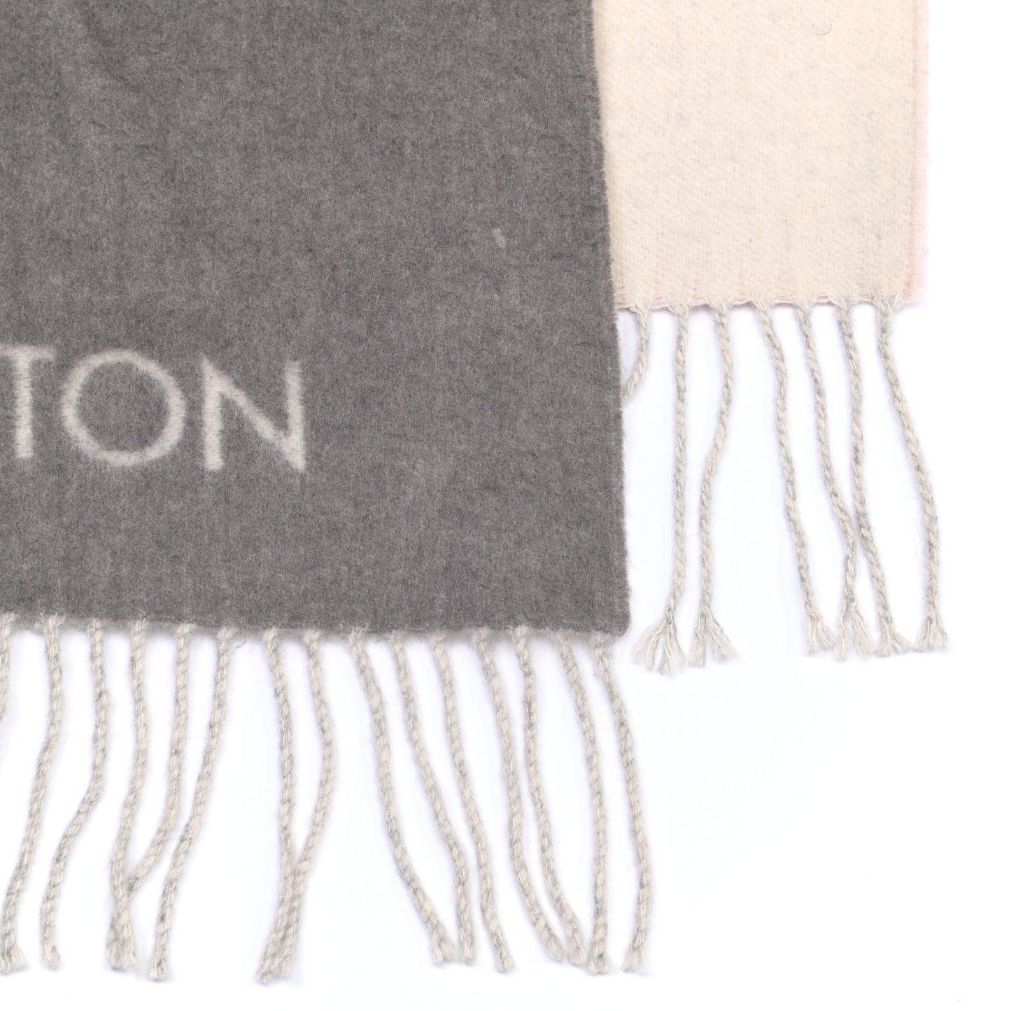 Cashmere Monogram Reykjavik Scarf Bleu Rose