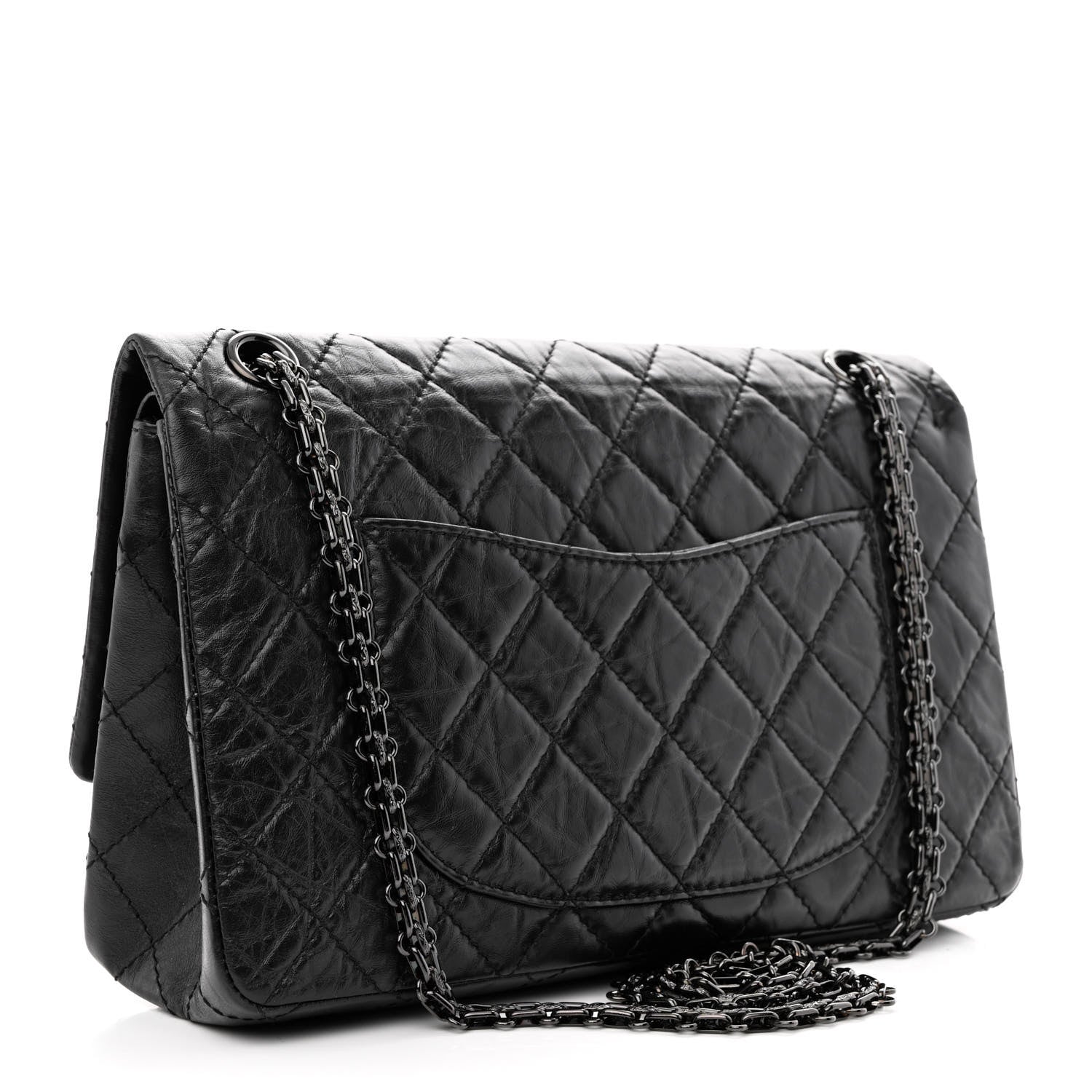Chanel Aged Calfskin Quilted 2.55 Reissue 226 Flap So Black 3 of 11