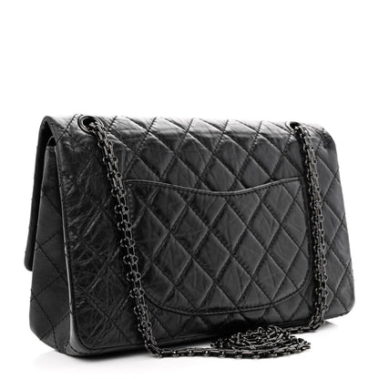 Chanel Aged Calfskin Quilted 2.55 Reissue 226 Flap So Black 3 of 11