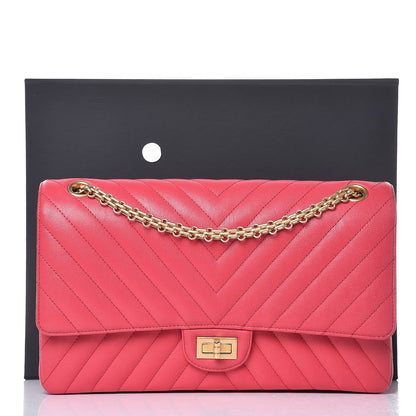 Chanel Sheepskin Chevron Quilted 2.55 Reissue 226 Flap Pink 10 of 10